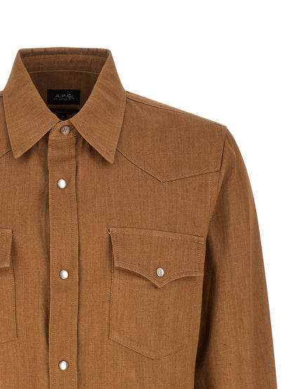 A.p.c. Western Shirt — Men's Organic Denim Shirt