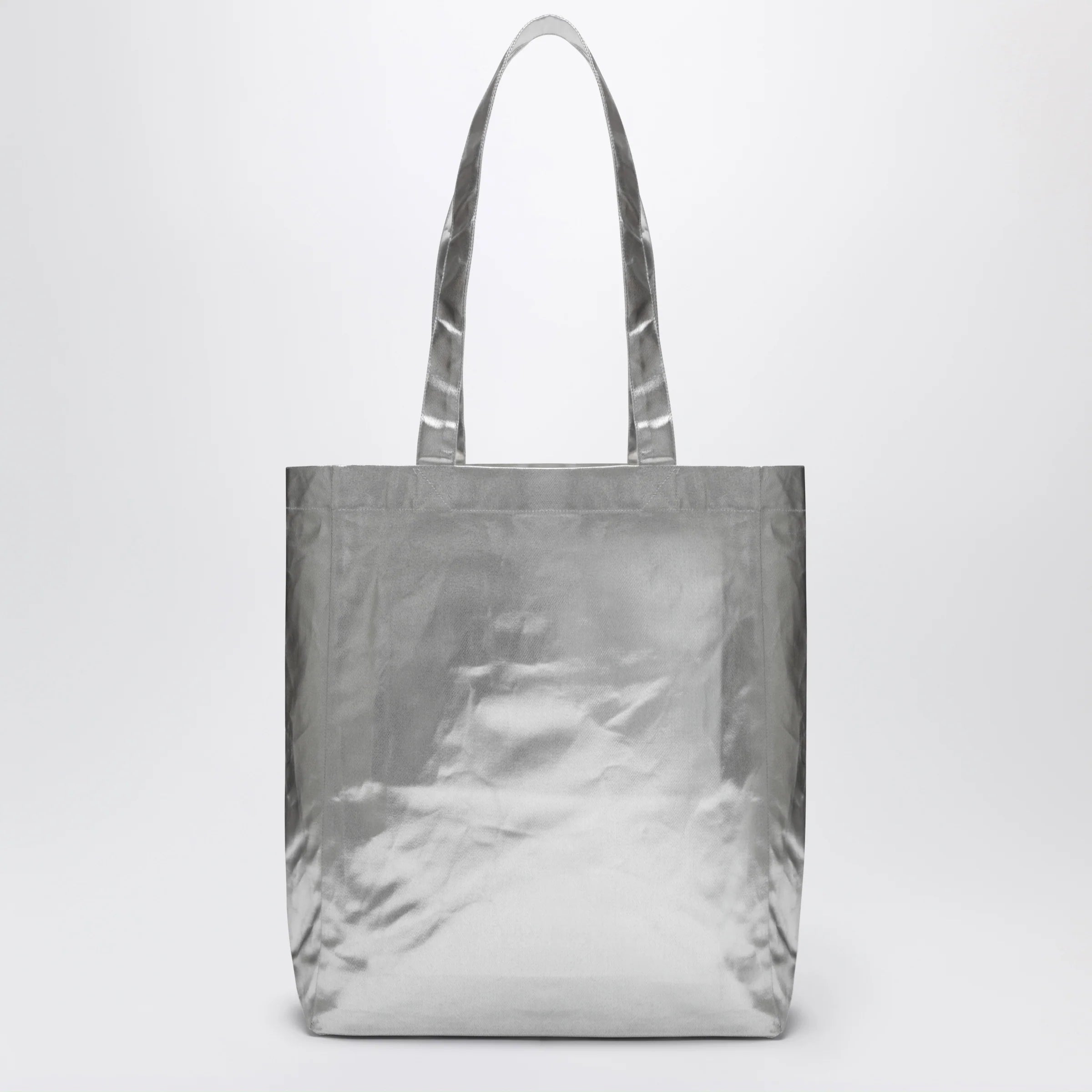 A.P.C. Lou metallic silver tote bag