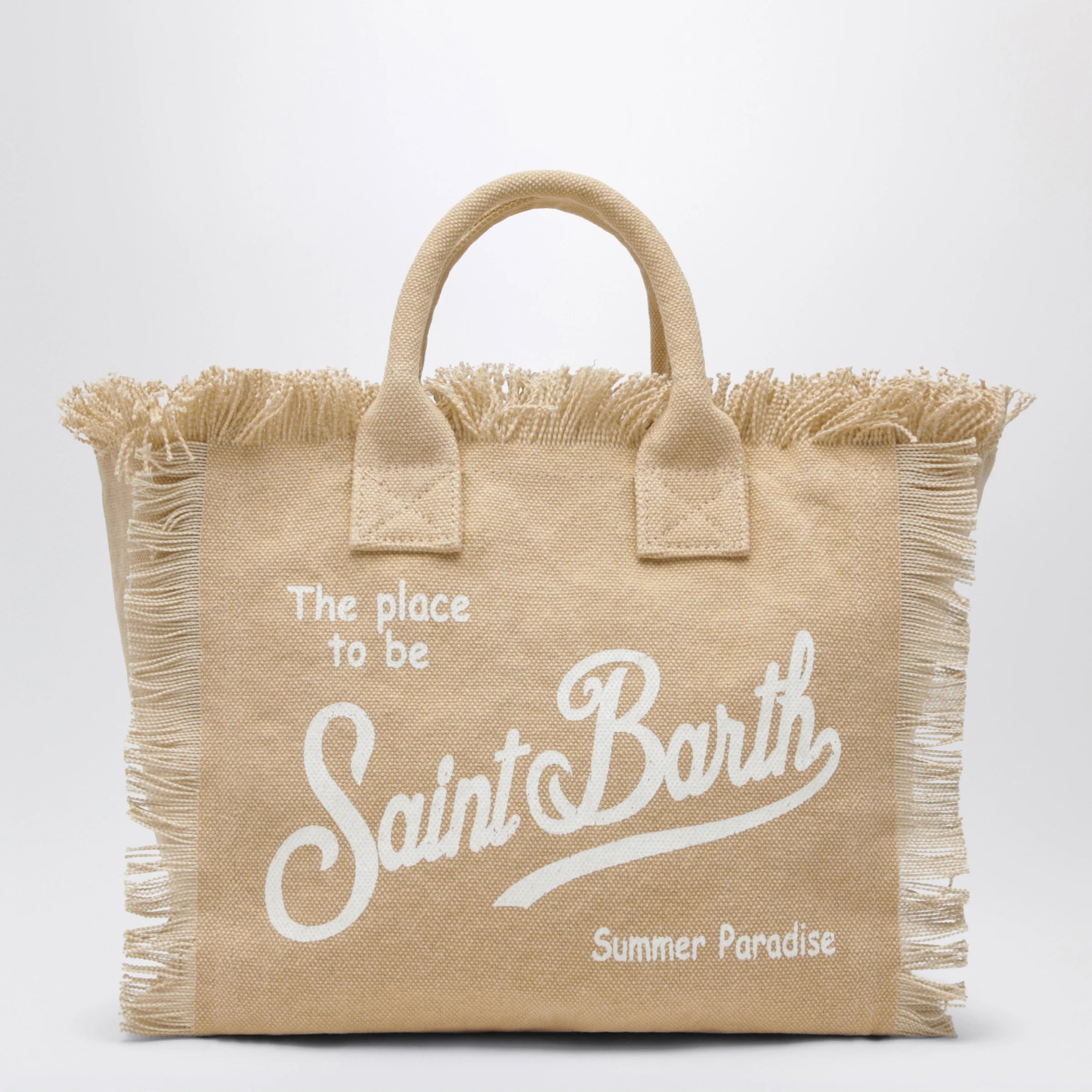 MC2 Saint Barth Beige Colette cotton bag