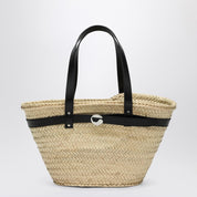 Coperni Palm medium raffia shopping bag