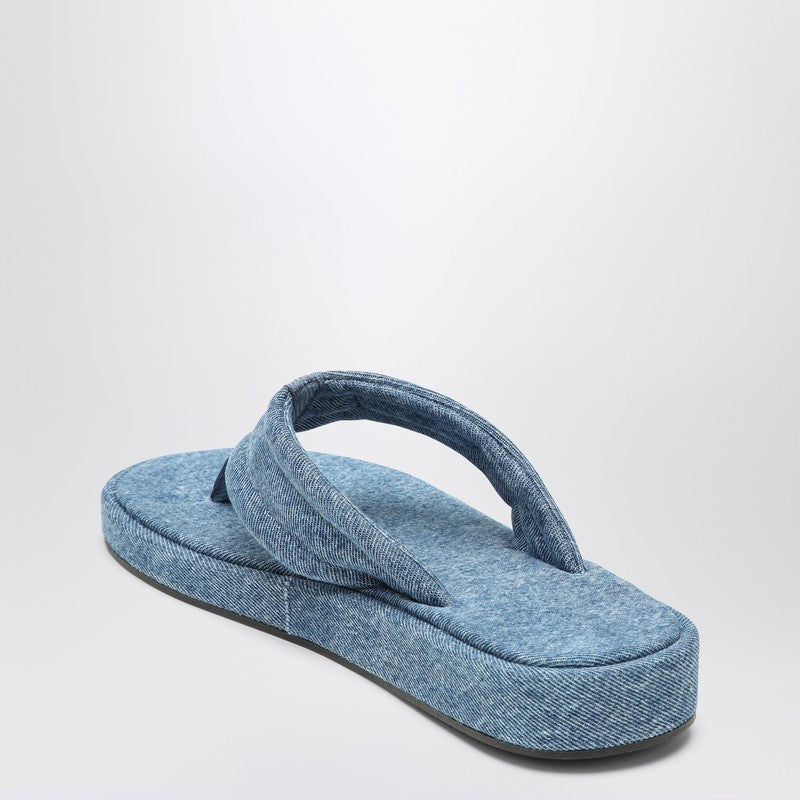 Coperni Denim flip-flops with logo