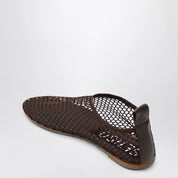 SENSO Chocolate Brown Mesh Ballet Flats — Flats