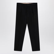PT Torino Black virgin wool trousers