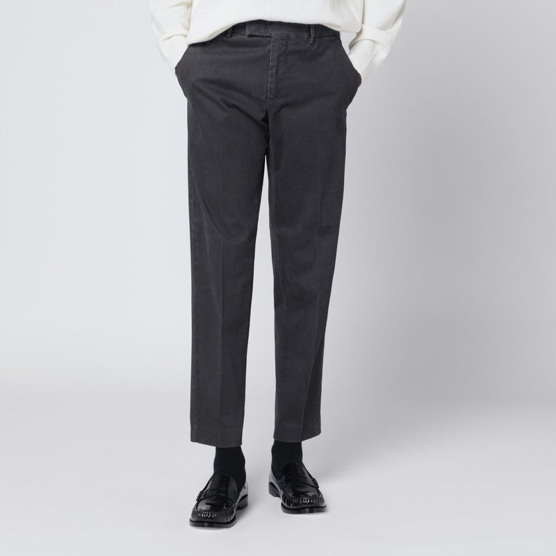 PT Torino Grey Cotton Trousers