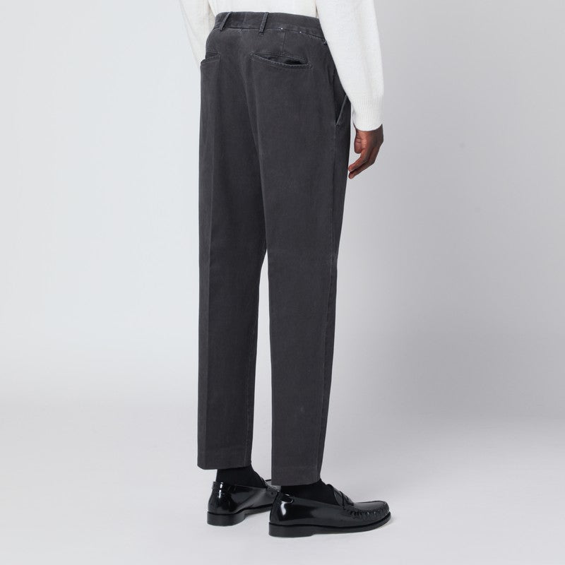 PT Torino Grey Cotton Trousers