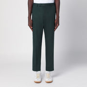 Dark Green Cotton Trousers — PT Torino