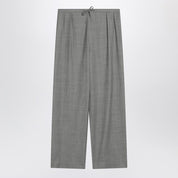 Gray Wide Pants with Drawstring — LouLou De Saison