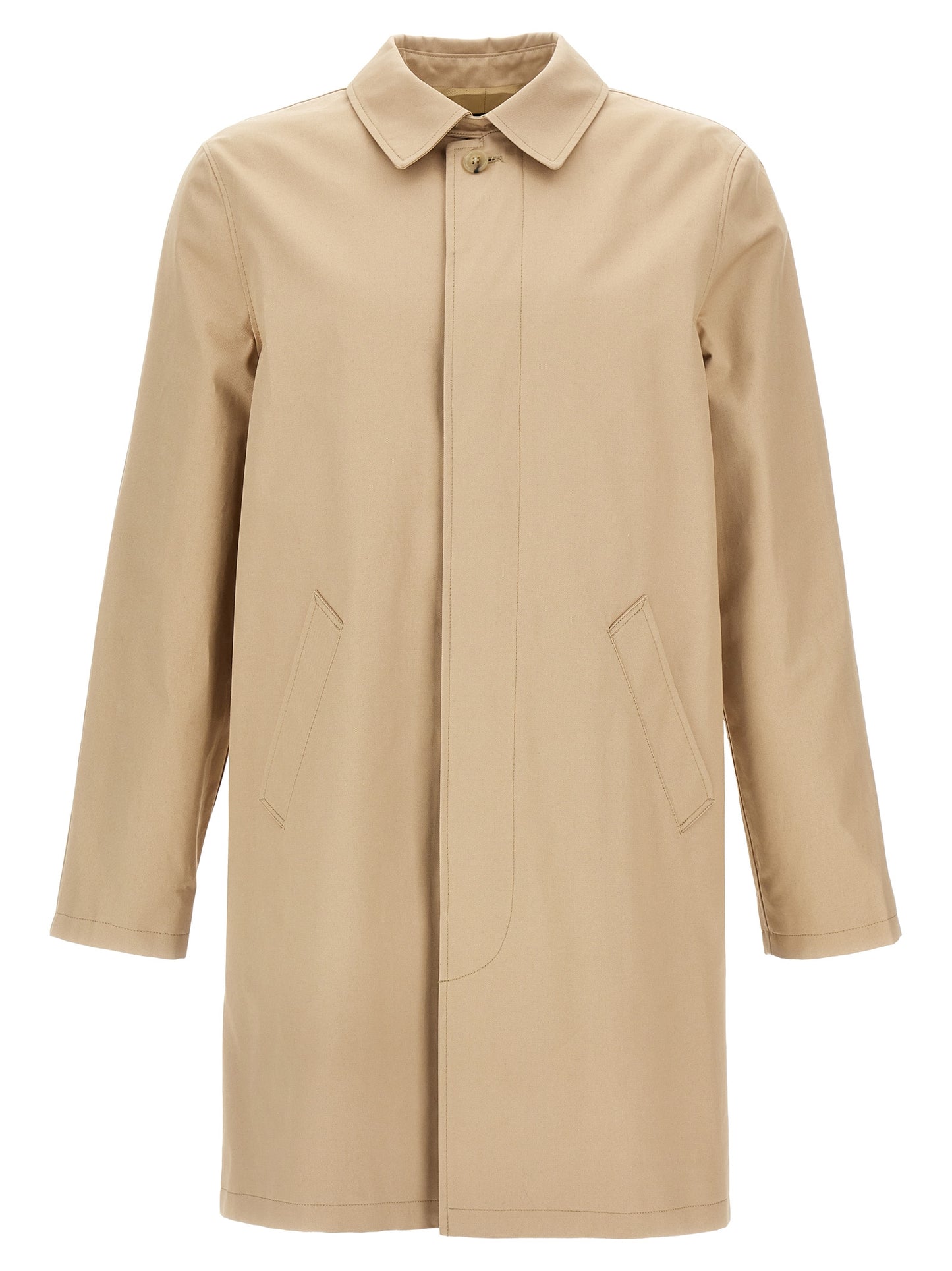 A.p.c. Mac Ville Trench Coat — Men's Beige Trench (SS26)