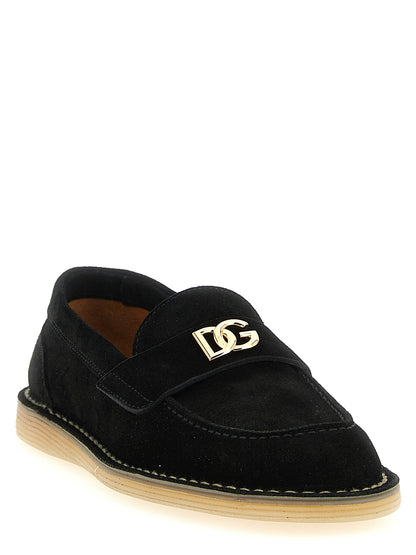 Dolce & Gabbana Casual Loafers – Black Moccasins
