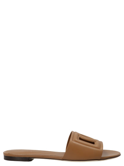 Dolce & Gabbana Sandals — DG Millennials Slide, Brown