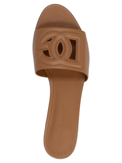 Dolce & Gabbana Sandals — DG Millennials Slide, Brown