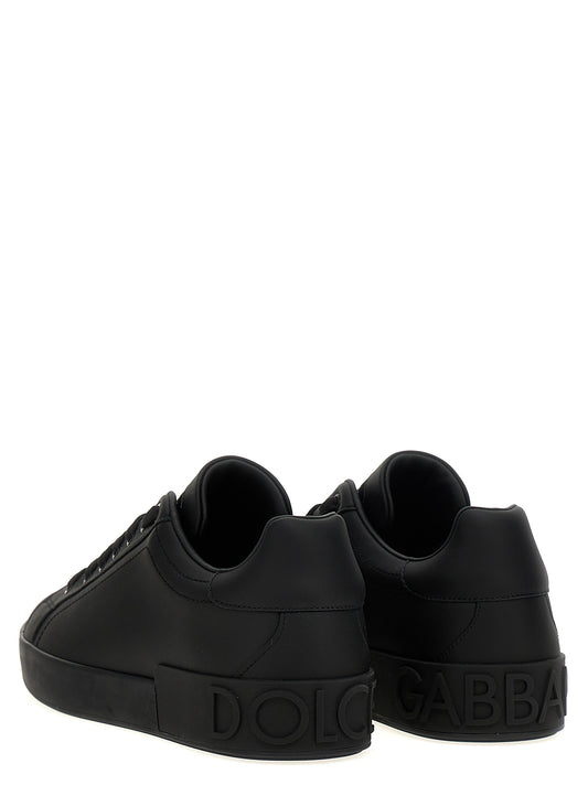 Dolce & Gabbana Portofino Sneakers for Men — Black