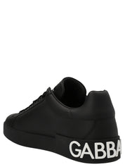 Dolce & Gabbana Portofino Sneakers for Men — White/Black
