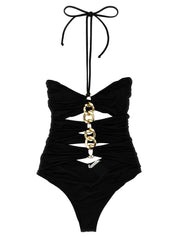 Elisabetta Franchi Chain One-piece Swimsuit