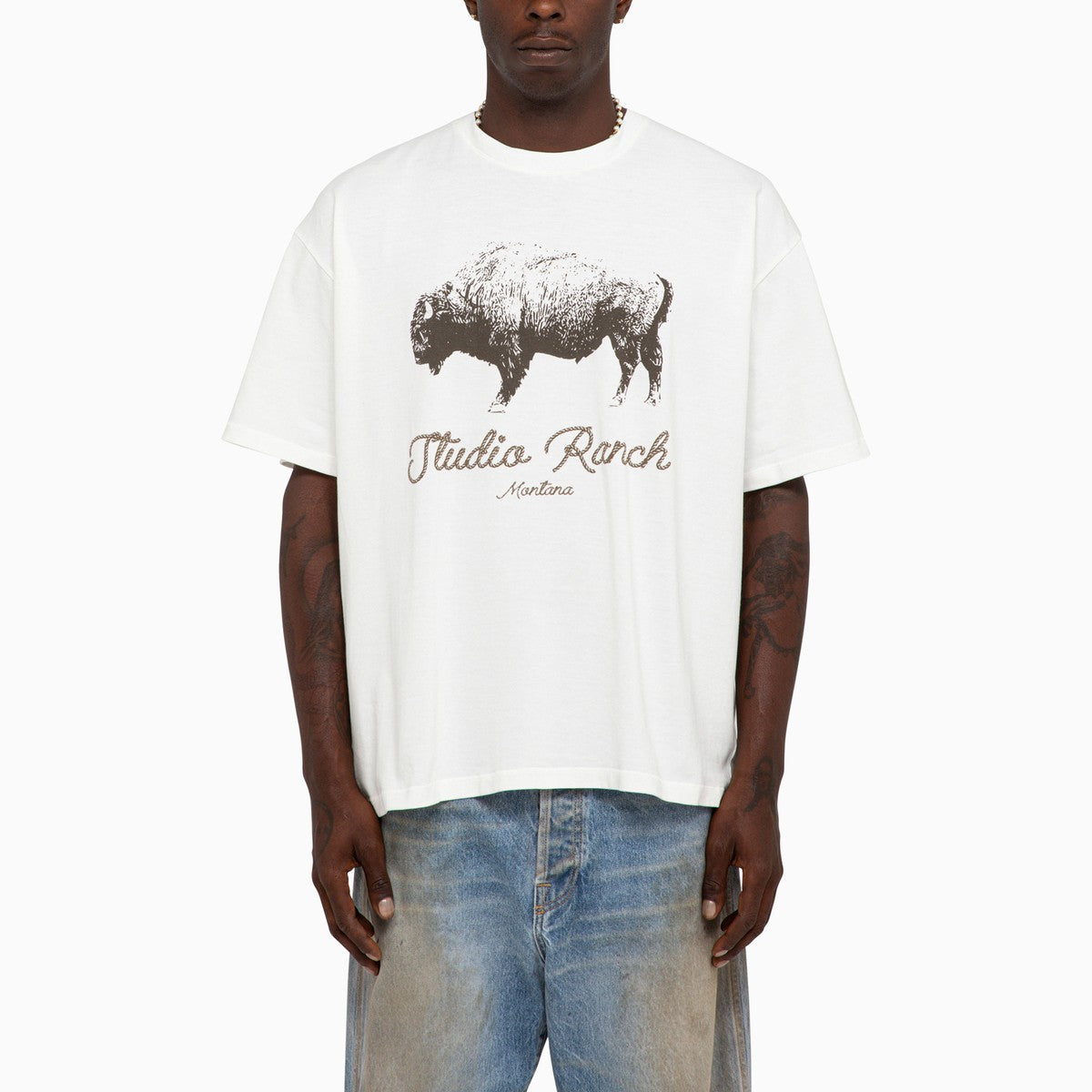 1989 STUDIO White Studio Ranch Big Buffalo t-shirt