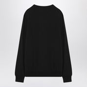 Drumohr Black wool crew-neck sweater