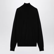 Drumohr Black wool turtleneck sweater