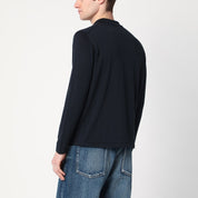 Drumohr navy blue cotton cardigan