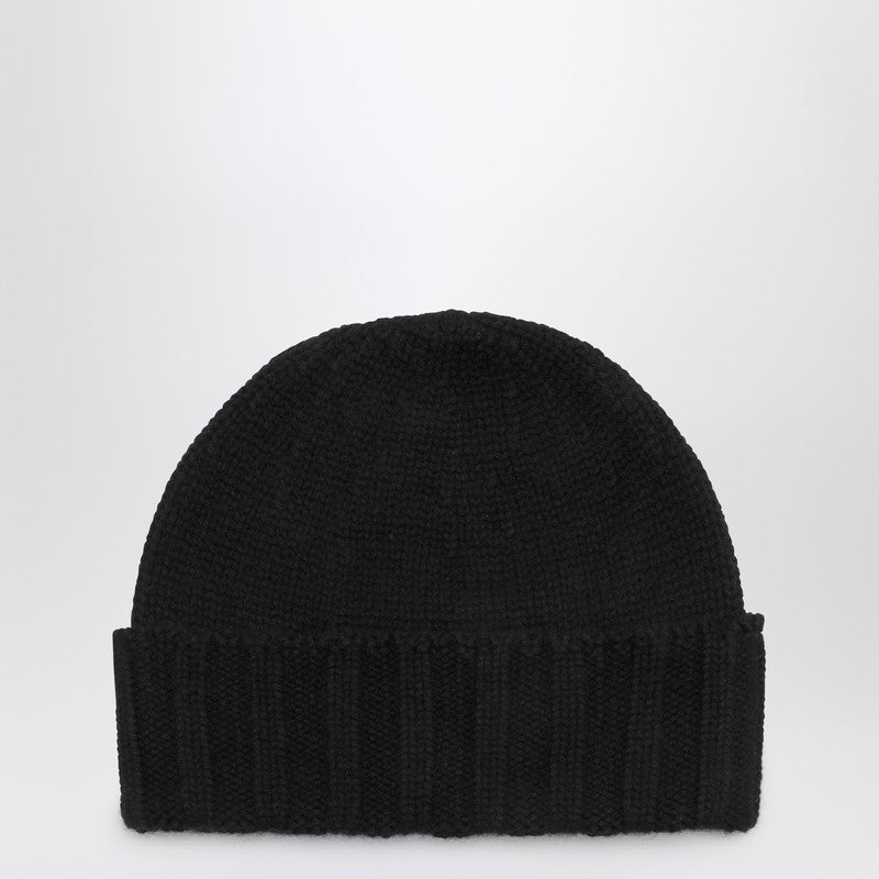 Drumohr Black cashmere beret