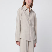 Chemise en laine couleur stuc PAROSH