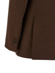 P.A.R.O.S.H. Raisa Linen Blend Blazer for Women — Brown