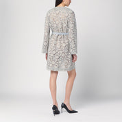 P.A.R.O.S.H. Light grey lace long jacket