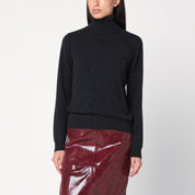 P.A.R.O.S.H. Grey turtleneck sweater in cashmere