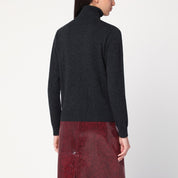 P.A.R.O.S.H. Grey turtleneck sweater in cashmere