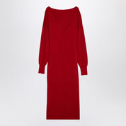 P.A.R.O.S.H. Red wool and cashmere midi dress