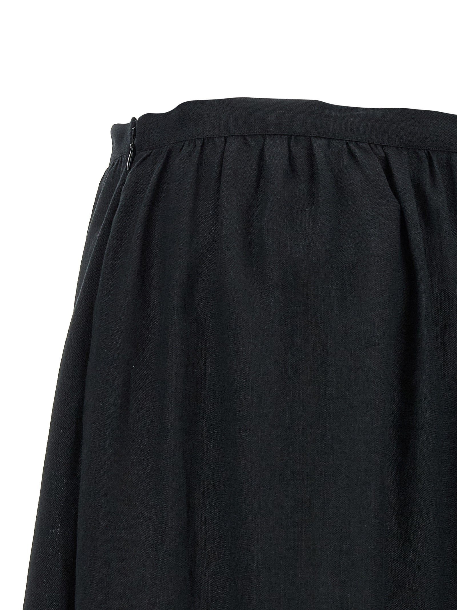 Kiton Fringed Skirt — Elegant Black Skirt for Women