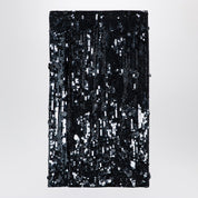 P.A.R.O.S.H. Dark grey midi skirt with micro sequins