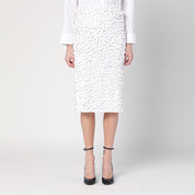 P.A.R.O.S.H. White midi skirt with sequins
