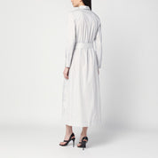 P.A.R.O.S.H. Light grey shirt dress with embroidery