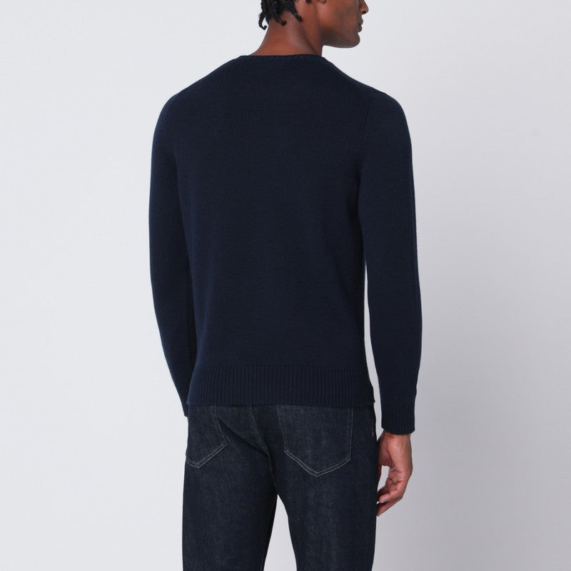 Drumohr Navy blue cashmere sweater