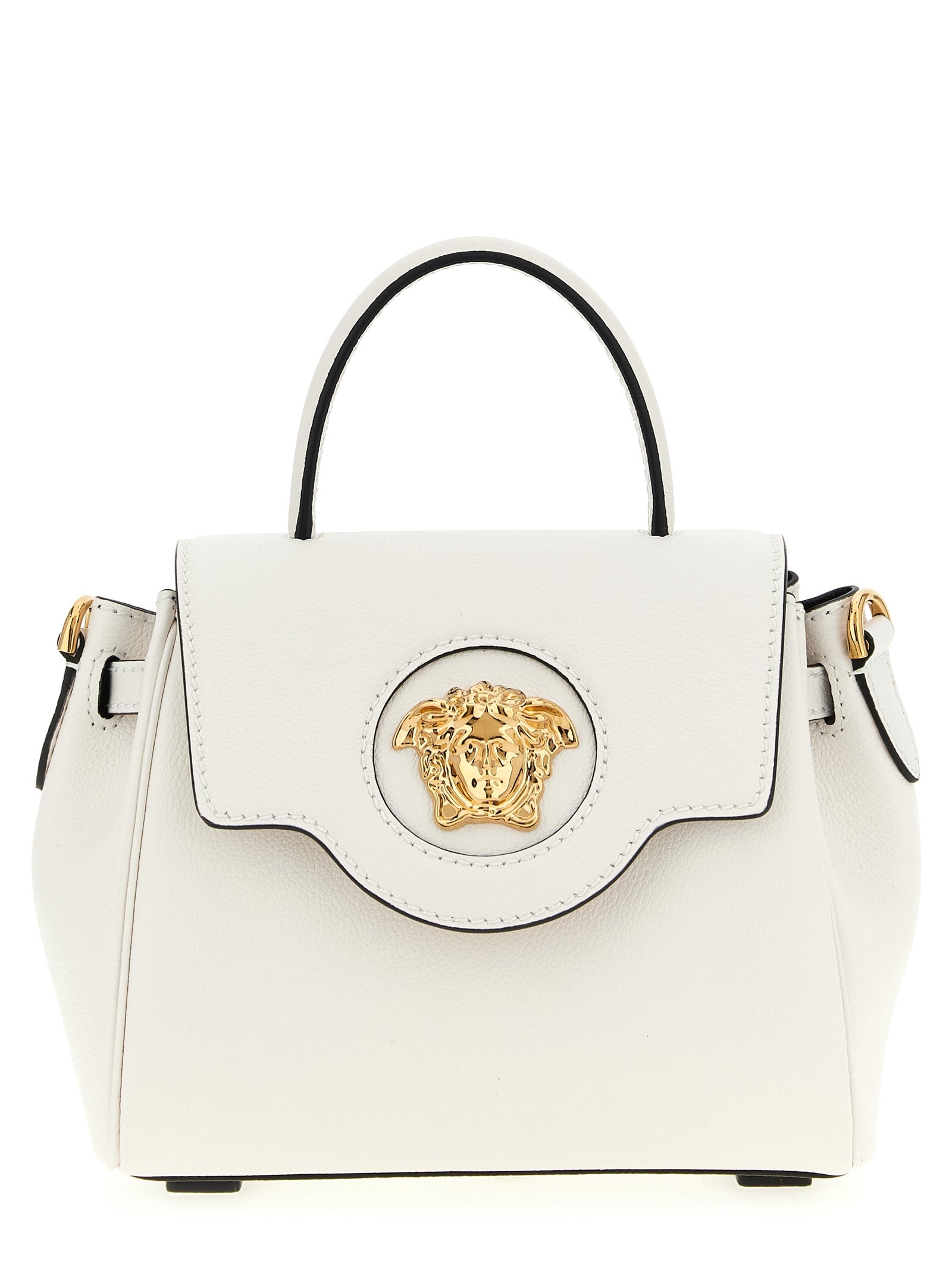 Versace Medusa Handbag — White Leather Shoulder Bag
