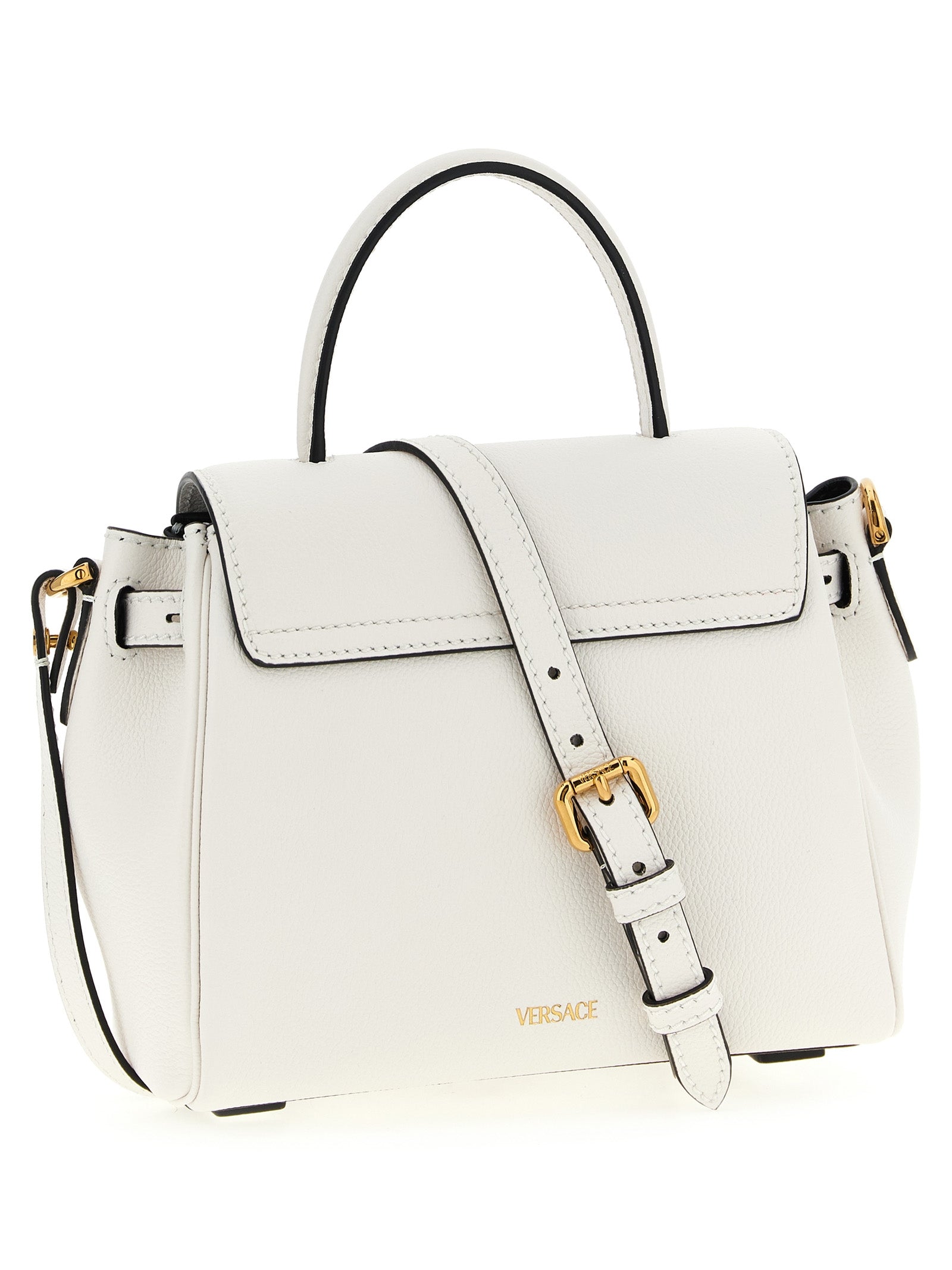 Versace Medusa Handbag — White Leather Shoulder Bag