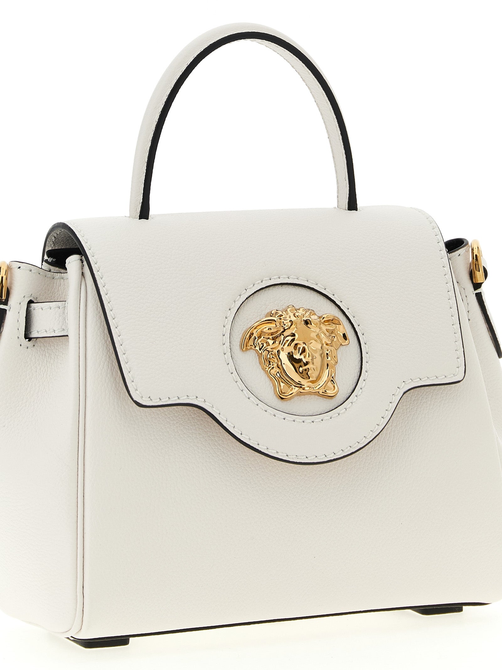 Versace Medusa Handbag — White Leather Shoulder Bag