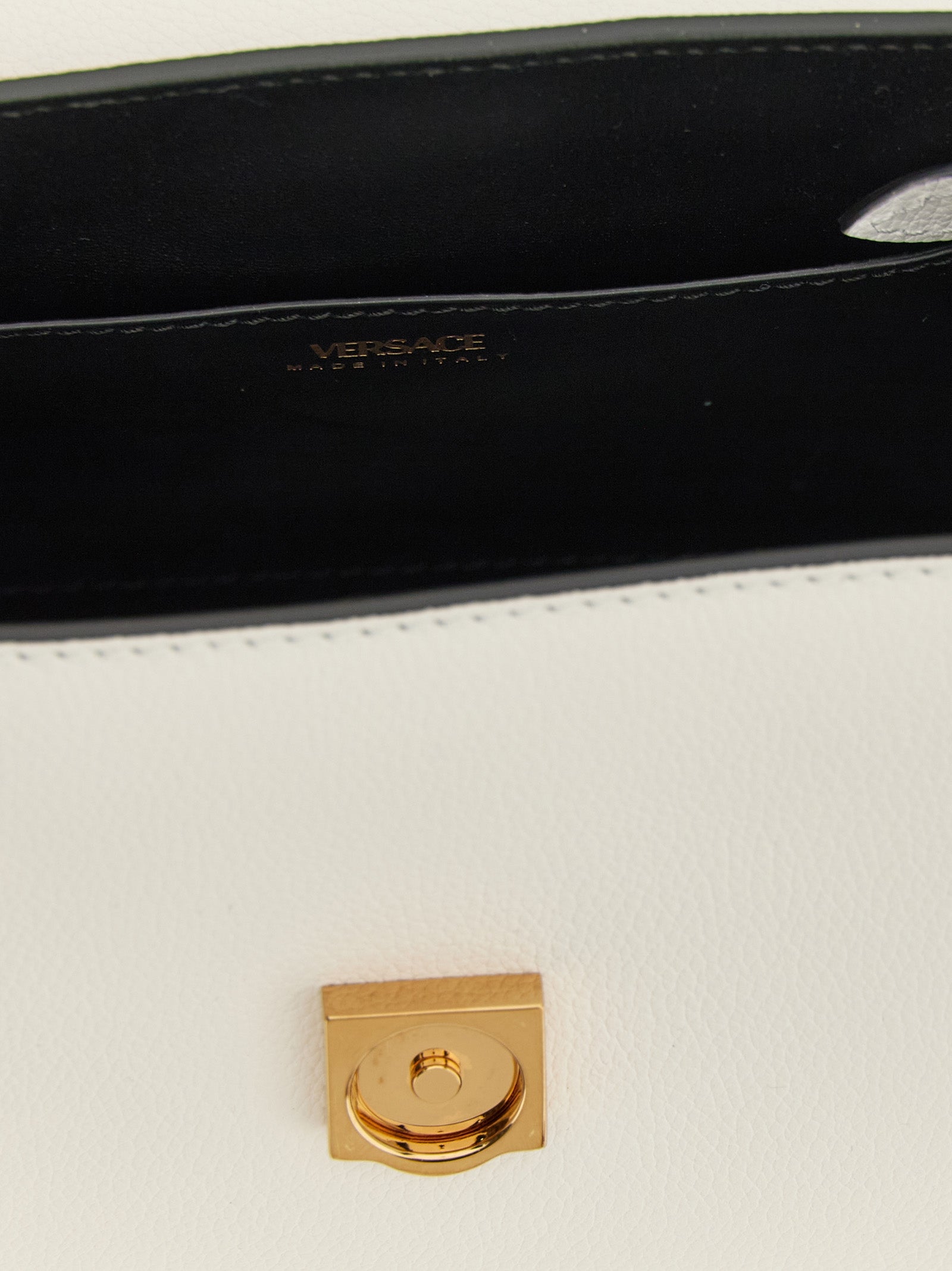 Versace Medusa Handbag — White Leather Shoulder Bag