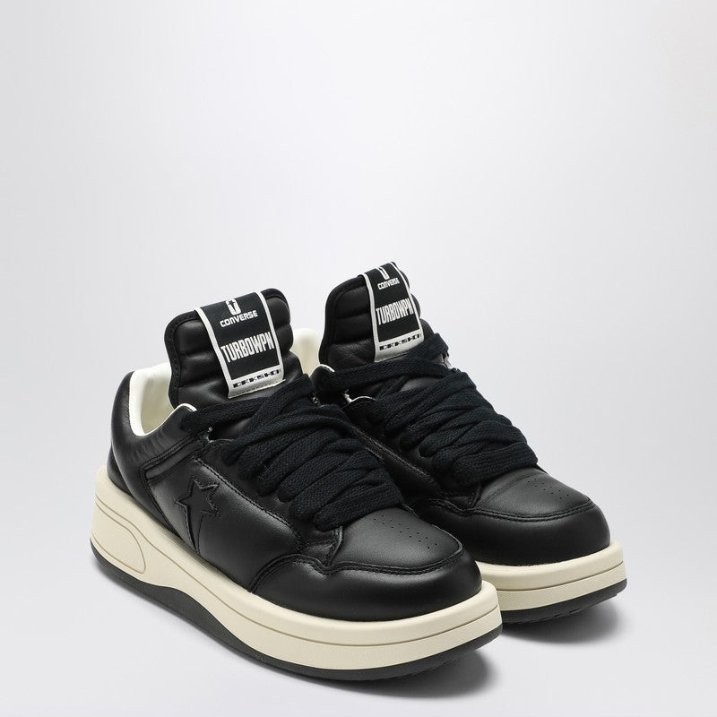 CONVERSE X DRKSHDW Black Turbowpn OX leather sneakers