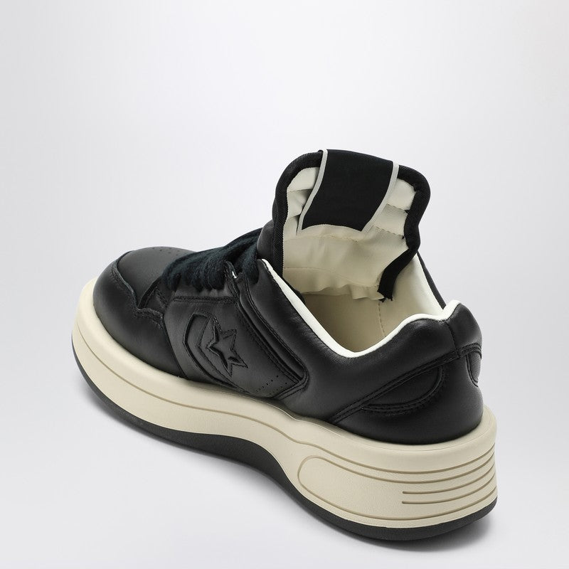CONVERSE X DRKSHDW Black Turbowpn OX leather sneakers