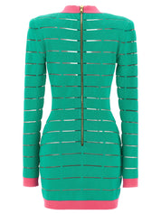 Balmain Two-tone Knit Dress