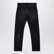 Balmain Black denim jeans with wear