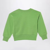 Acne Studios Green sweatshirt with small logo patch
