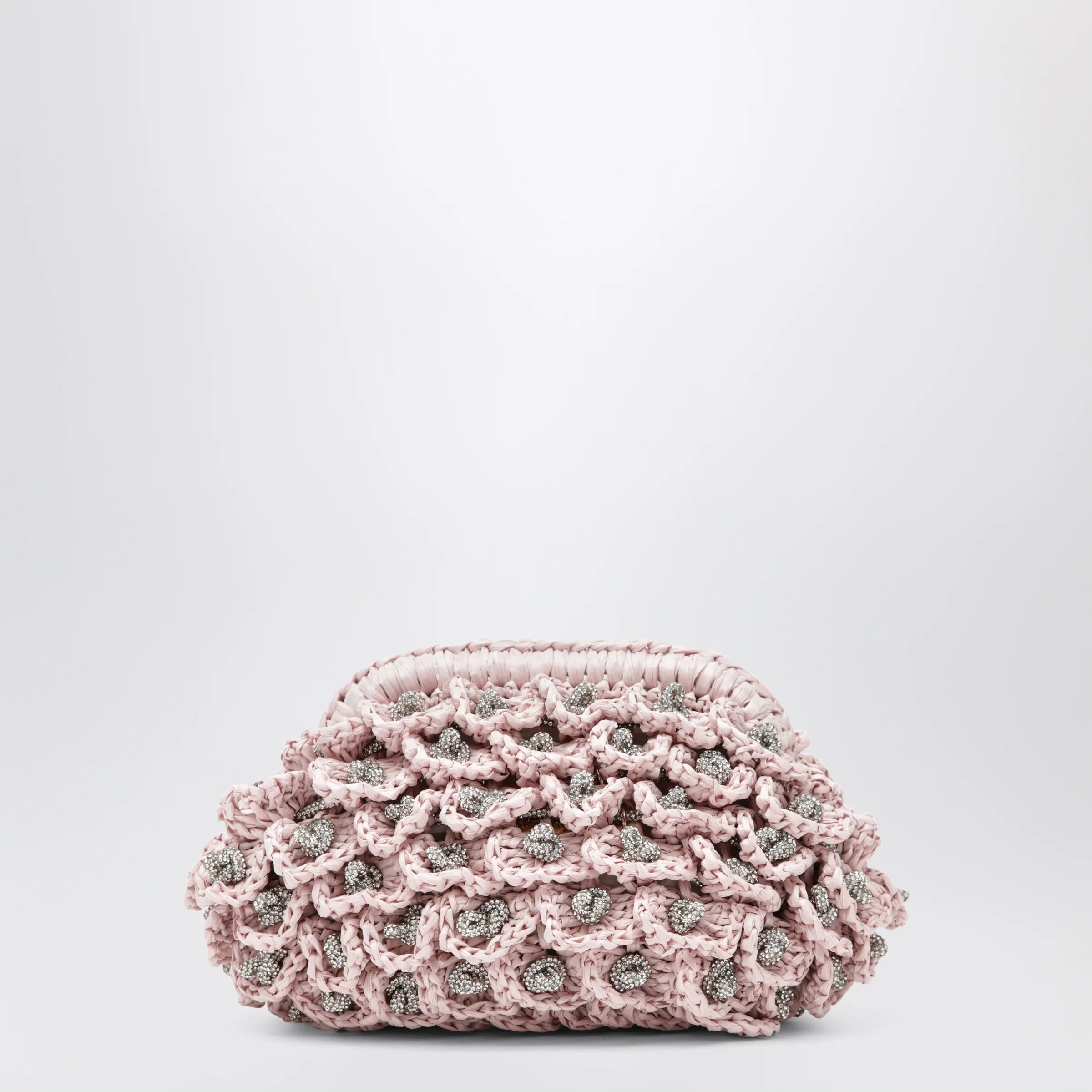 Hibourama Pink Diana pouch with crystals