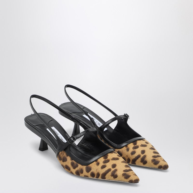 Jimmy Choo Didi 45 Slingback — Leopard Pony‑Skin Elegance
