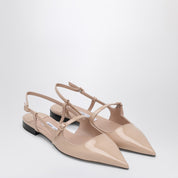 Jimmy Choo Didi Flat — Nude Patent Slingback