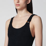 Hunza G. Domino Black One‑Piece Swimsuit — New In