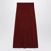 Max Mara Raspberry skirt in stretch cashmere knit