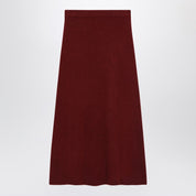 Max Mara Raspberry skirt in stretch cashmere knit