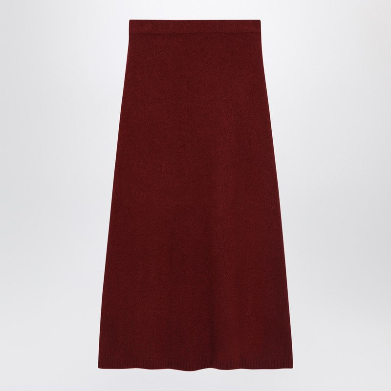 Max Mara Raspberry skirt in stretch cashmere knit